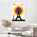 Picture of Retro Eiffel Tower Poster _GroupedProduct_Rectangle_Portrait_Unframed_Print_Only_