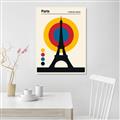 Picture of Retro Eiffel Tower Poster _GroupedProduct_Rectangle_Portrait_Unframed_Print_Only_
