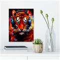 Picture of Tiger With Headphones animal _GroupedProduct_Rectangle_Portrait_Unframed_Print_Only_
