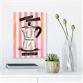 Picture of Mocca Coffee on Stripes - Hug in a Cup _GroupedProduct_Rectangle_Portrait_Unframed_Print_Only_