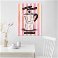 Picture of Mocca Coffee on Stripes - Hug in a Cup _GroupedProduct_Rectangle_Portrait_Unframed_Print_Only_