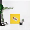 Picture of Sushi Selection on a Playing Card _GroupedProduct_Square_Unframed_Print_Only_