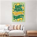 Picture of Easy Peasy Lemon Squeezy Typography Poster _GroupedProduct_Rectangle_Portrait_Unframed_Print_Only_