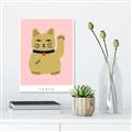 Picture of Maneki Neko – Lucky Cat _GroupedProduct_Rectangle_Portrait_Unframed_Print_Only_
