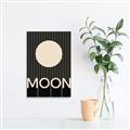 Picture of Moon Typography Poster _GroupedProduct_Rectangle_Portrait_Unframed_Print_Only_
