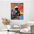 Picture of Retro Spaceman with Guitar Poster _GroupedProduct_Rectangle_Portrait_Unframed_Print_Only_