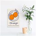 Picture of Food Art - Oranges Valencia Fruit Market _GroupedProduct_Rectangle_Portrait_Unframed_Print_Only_