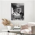 Picture of Joyful Elephant Bath Time _GroupedProduct_Rectangle_Portrait_Unframed_Print_Only_