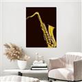 Picture of Golden Saxophone Poster _GroupedProduct_Rectangle_Portrait_Unframed_Print_Only_