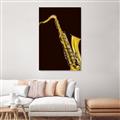 Picture of Golden Saxophone Poster _GroupedProduct_Rectangle_Portrait_Unframed_Print_Only_