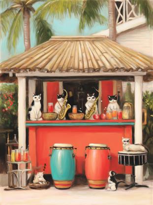 Picture of Cats and Coconuts