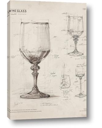 Picture of Sketch of a Wine Glass